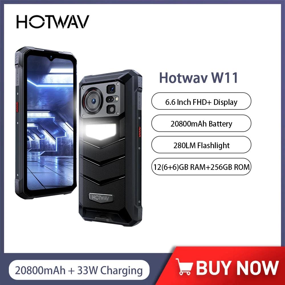 HOTWAV W11 ߰ Ʈ, ȵ̵ 13, 6.6 ġ, FHD + 12GB RAM, 256GB ROM, 20800mAh, 280LM , 33W   ޴ NFC